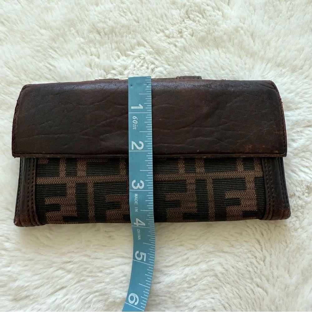 Fendi unisex vintage long wallet Authentic